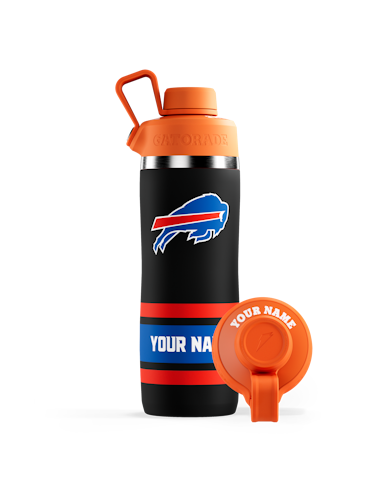 Black Custom NFL Stainless Steel Bottle B1